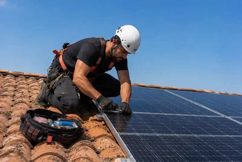 Maintenance et monitoring de panneaux solaires à Saint-Estèphe